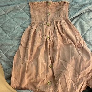 Strapless mini dress, worn once, size xs